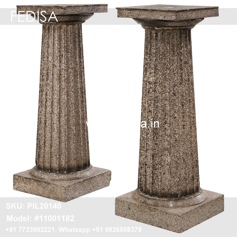 Ancient Greek Columns Square Pillar Design With Tiles Round Pillar Pop Design