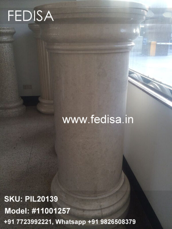 Stone Porch Pillars Square Pillar Design With Tiles Round Pillar Pop Design