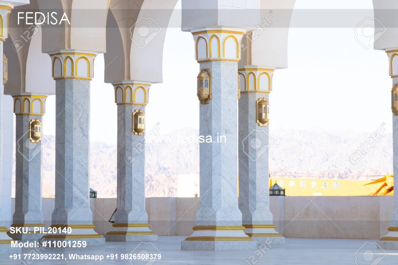 Fake Stone Columns Pillar Design In Home Front Round Pillar Design For Home