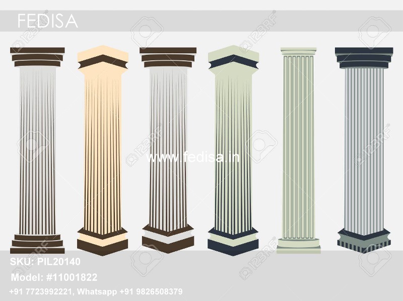 Modern Interior Pillars Concrete Pillar Design Cemented Pop Pillar Design