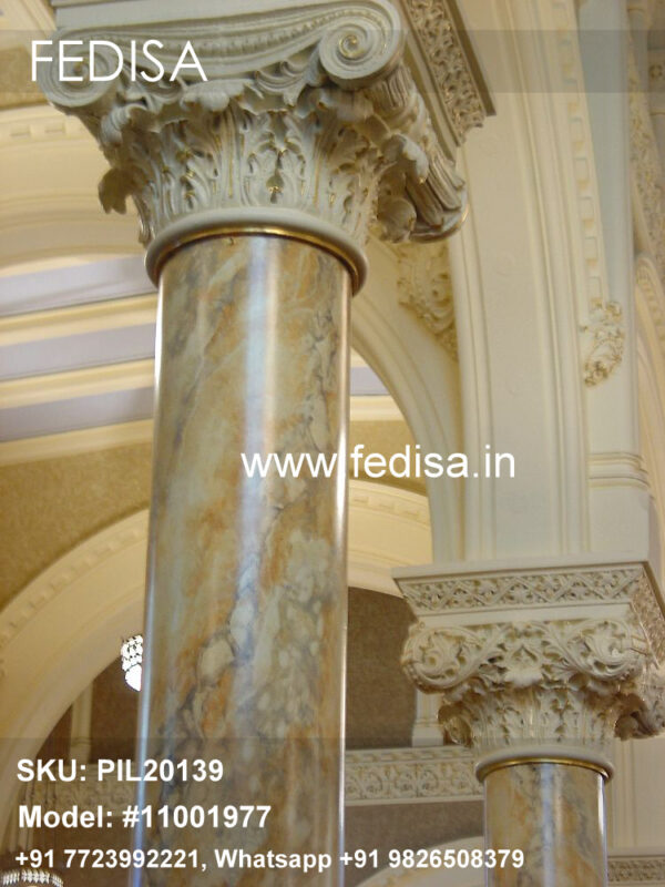 Round Cement Pillar Square Pillar Tiles Design Home Pillar Colour Design