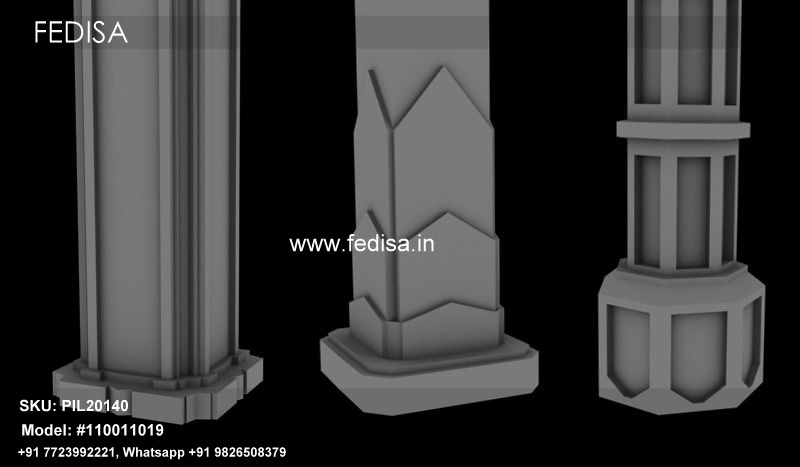 Diy Brick Column Square Pillar Tiles Design Home Pillar Colour Design