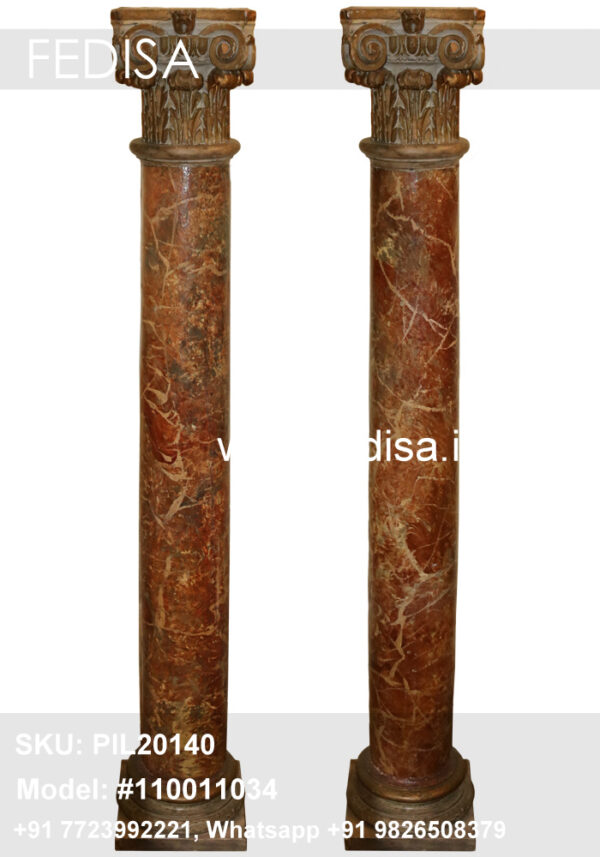 Square Porch Column Pillar Color Design Front House Round Pillar Design