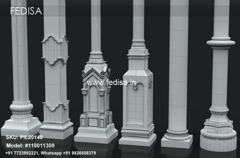 Interior House Pillars Square Pillar Tiles Design Home Pillar Colour Design