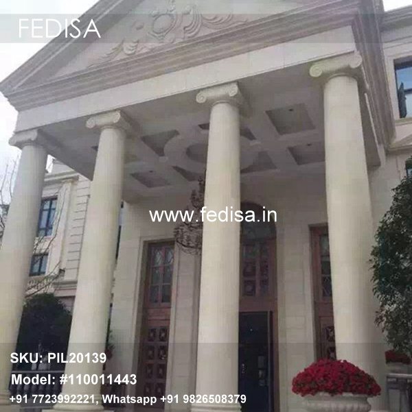 Boundary Wall Column Design Concrete Pillar Design Cemented Pop Pillar Design