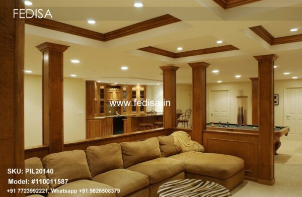 Basement Pillar Design Wooden Pillars Online Pillar Wall Design