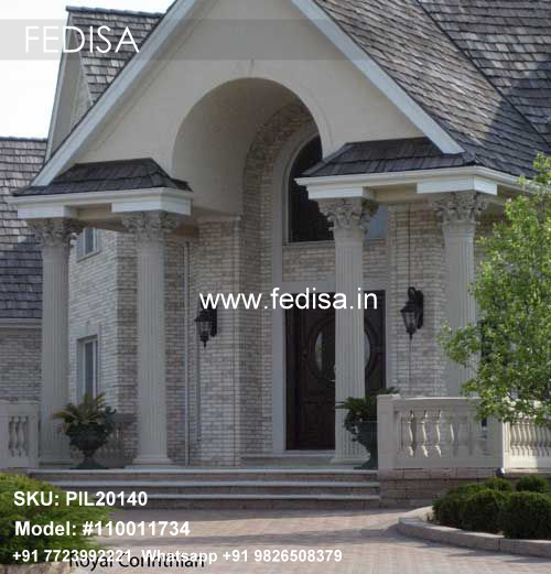 Entrance Column Design Round Pillar Colour Design Pillar Partition Design