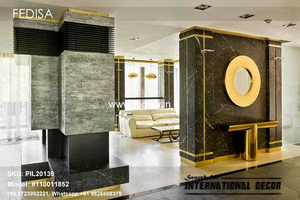 Brick Wall With Pillars Gypsum Pillar Design Square Pillar Design For Home