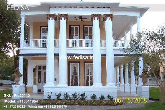 Building Without Pillars Round Pillar Painting Designs Pillar Elevation Design
