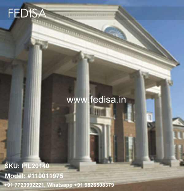 Column Design Example Round Pillar Painting Designs Pillar Elevation Design