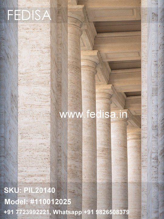 Rectangular Column Design Round Pillar Painting Designs Pillar Elevation Design