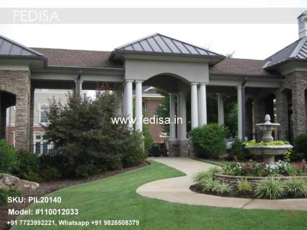 Circle Pillar Design Round Pillar Painting Designs Pillar Elevation Design