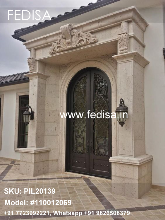 Column Jacketing Design Pillar Cladding Designs House Portico Pillar Design