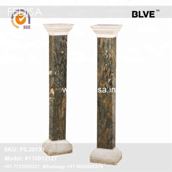 Column Base Plate Connection Front House Square Pillar Design Wall Pillar Decoration