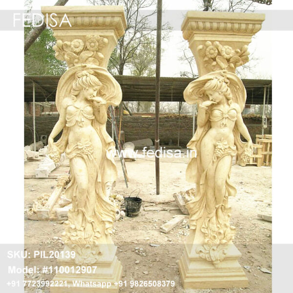 Civil Engineering Column Design Pop Half Pillar Design Half Pillar Design