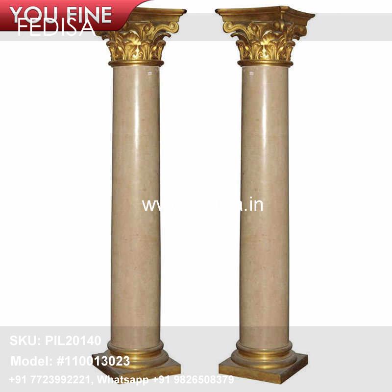 Half Pillar Design Bedroom Pillar Design Gold Pillar Design