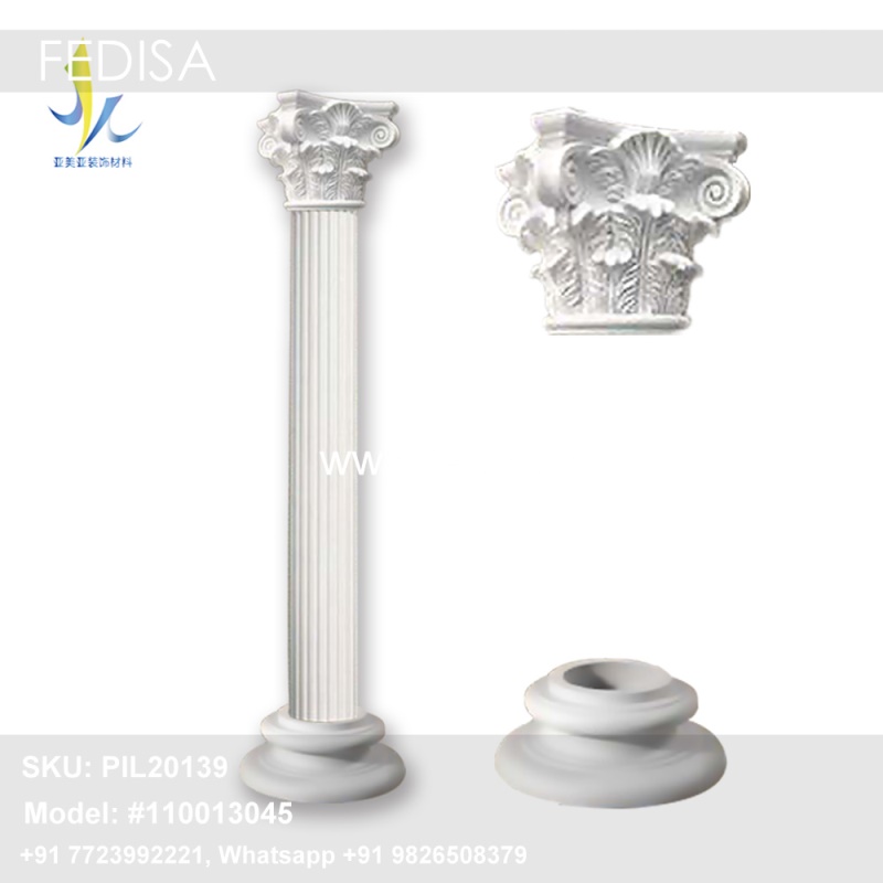 Pillar Design In Bedroom Cement Design Pillar Round Pillar Plaster Design