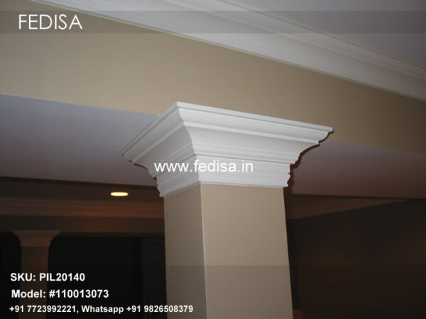 Front Home Pillar Design Cement Design Pillar Round Pillar Plaster Design