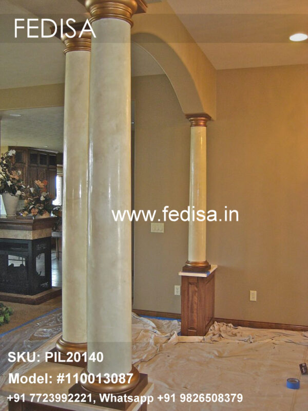 House Square Pillar Design House Design With Pillars Pillar Inside Living Room