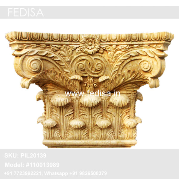 Portico Round Pillar Design Drawing Room Pillar Design Brick Wall Pillar Design