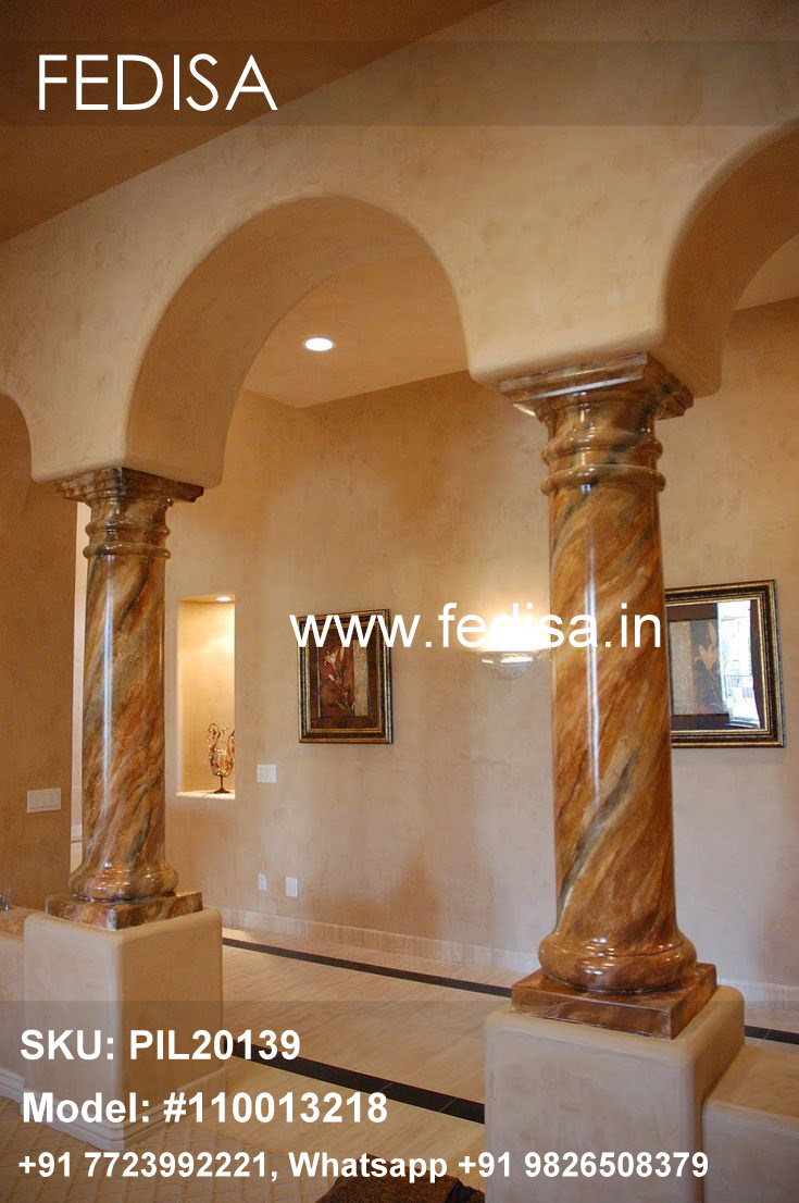 Home On Pillars Cement Design Pillar Round Pillar Plaster Design