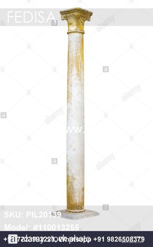 White Brick Columns Pop Design On Pillar Pillar Design For Balcony