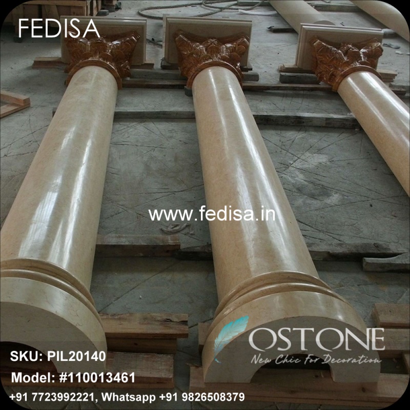 Front Column Design Home House Pillar Colour Design False Pillar Design