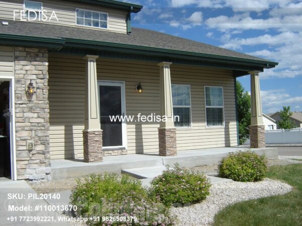 Cement Gate Pillar Design Half Pillar Design For House House Inside Pillar Design