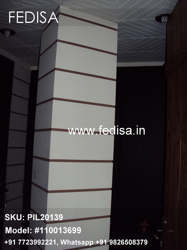 Round Pillar Design For Residential Buildings Half Pillar Design For House House Inside Pillar Design