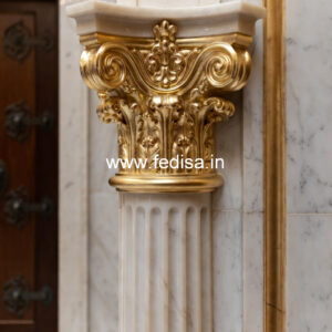 Marble Pillar Design for Porch Decoration