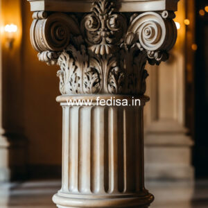 Simple Marble Pillar Design for Modern Homes