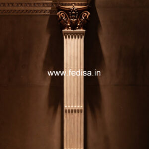 Marble Pillar Design with Lighting
