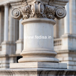 Marble Pillar Design for Bungalow Exterior