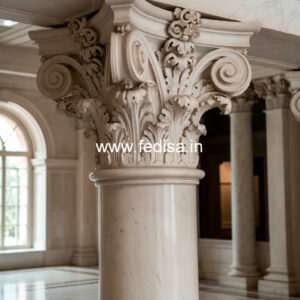 Classic White Marble Column Ideas