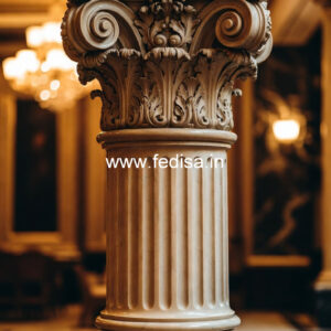 Marble Pillar Design for Resort Decoration