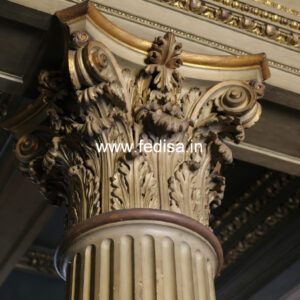 Marble Pillar Design with Engraving Work