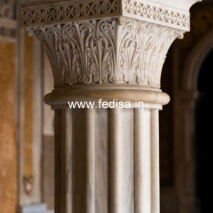 Marble Pillar Design with Modern Finish