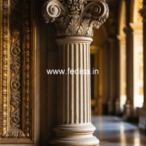 Marble Pillar Design for Rich Exterior