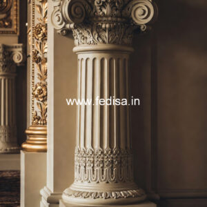 Luxury Marble Pillar Design for Home Entrance