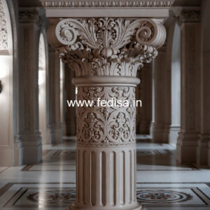 Marble Pillar Design for Mandir