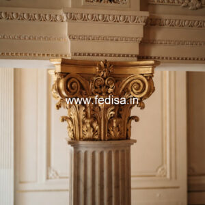 Marble Pillar Design for Exterior Wall