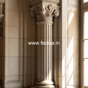 Marble Pillar Design with Classic Style