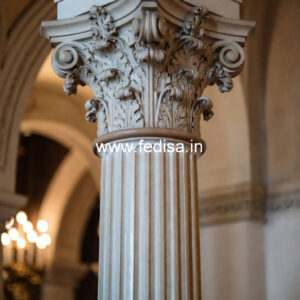 Marble Pillar Design for Modern Entry