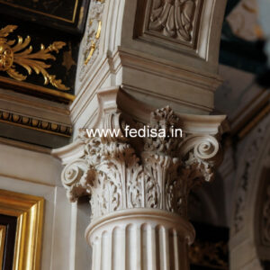 Marble Pillar Design for Modern Exterior