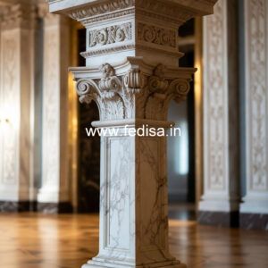 Marble Pillar Design for Rich Look