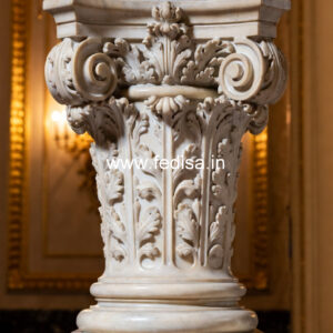 Marble Pillar Design for Stylish Entry
