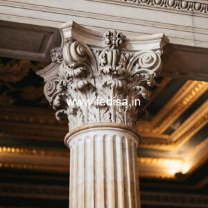 Marble Pillar Design with Artistic Design
