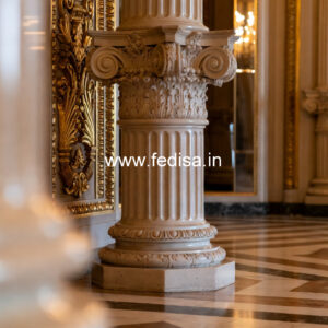 Marble Column Design for Living Room
