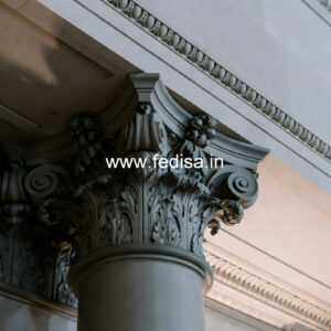 Marble Pillar Design for Duplex House