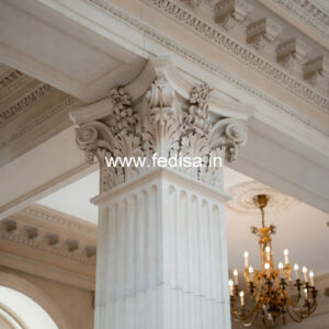 Marble Pillar Design for Farmhouse